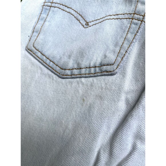 Vintage Levis 501 washed light blue frayed 25 x 27 - Picture 4 of 16
